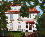 realistic portrait of a house