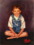 oil portrait on canvas