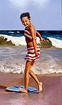 portrait of a girl on the beach