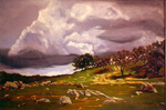 Realistic landscape painting