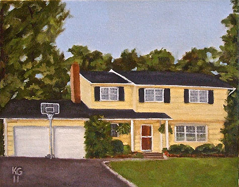 oil painting of house 