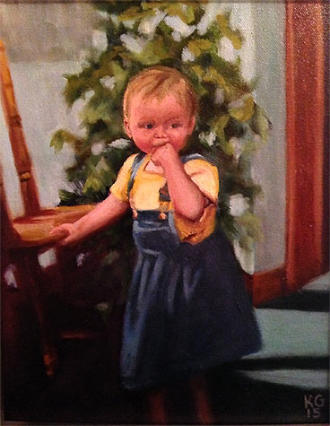 oil portrait on canvas