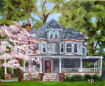 oil painting of house 