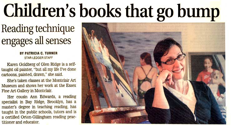 Star Ledger story on Bumpy Books by Karen Goldberg