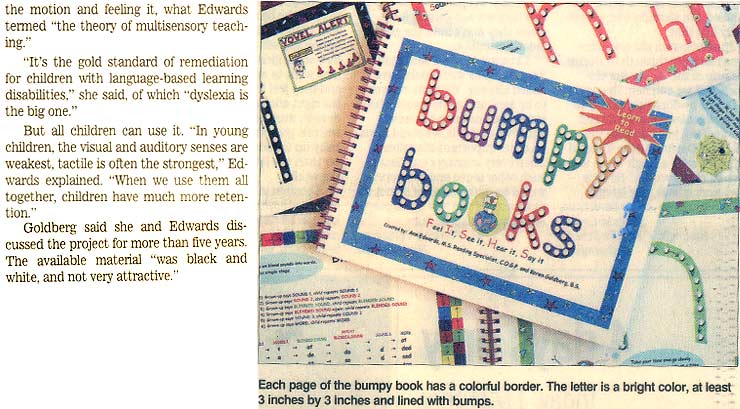 Star Ledger story on Bumpy Books