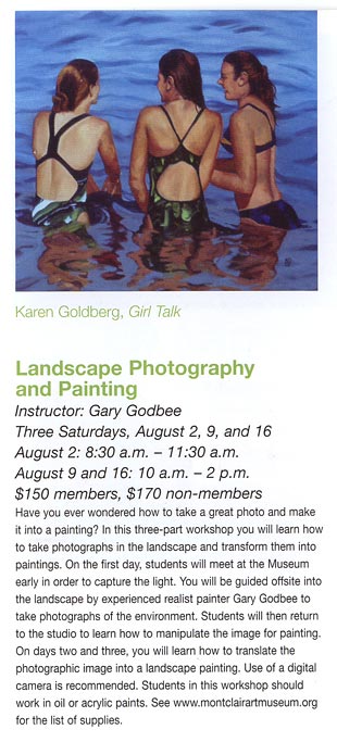 Karen Goldberg painting inside Montclair Art Museum catalog